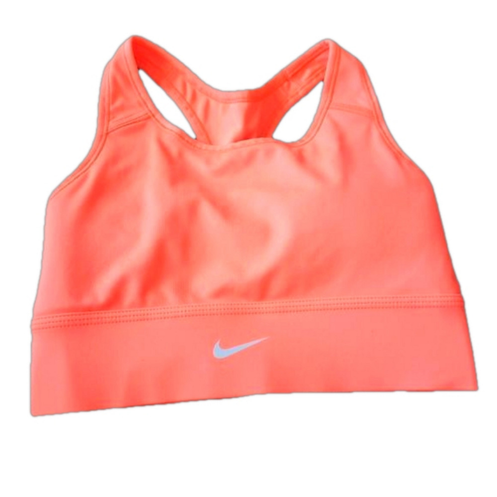 Nike Neon/Highliter Pink/Orange Dri-fit Sports Bra Size S